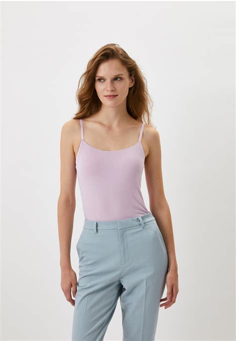 Майка UNIQLO с бра AIRism, цвет: розовый, RTLABW767801 — купить в ...