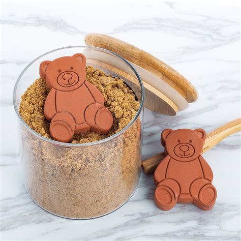 Terracotta Brown Sugar Bear Keeper & Saver, Set of 2