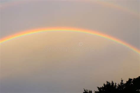 Rainbow in the sky stock photo. Image of evening, rain - 77393292