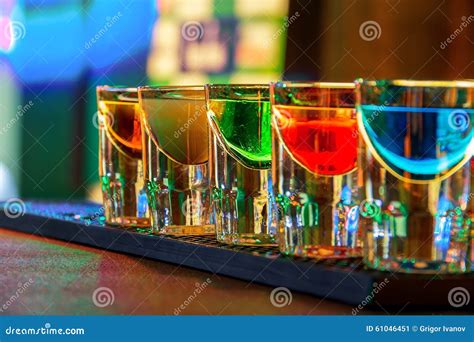 Colorful shot drinks stock image. Image of colourful - 61046451