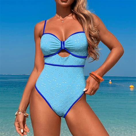 Bikinis for Women One Piece Polka Dot Swimsuit Comfortable Sexy Solid