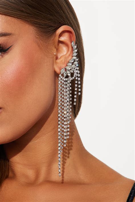 Never Too Flashy Drop Earrings - Silver | Fashion Nova