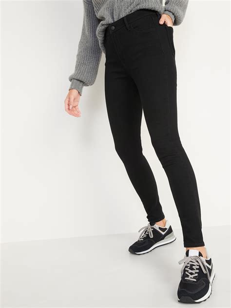 High-Waisted Super Skinny Black Jeans for Women | Old Navy