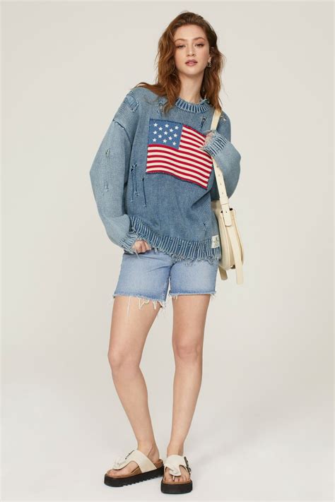 american flag sweater  denimist rent  runway