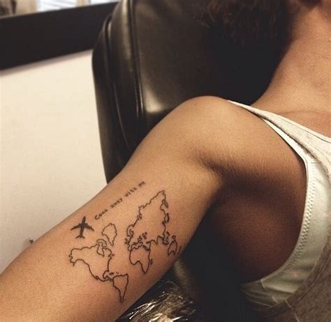 Weltkarte | Идеи для парных тату, Вдохновляющие татуировки, Мини татуировки