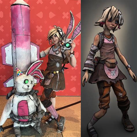 Tiny Tina Borderlands Cosplay + Character Side by Side [Self] : r/cosplay