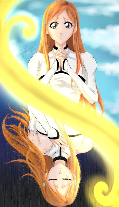 just finished orihime :) full size here https://www.deviantart.com
