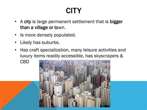 PPT - Types of urban settlements PowerPoint Presentation, free download ...