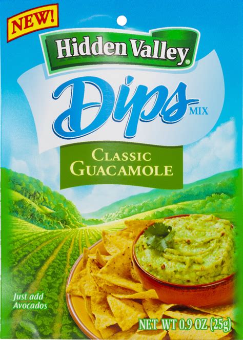 Hidden Valley Classic Guacamole Dip Mix - Shop Salsa & Dip at H-E-B