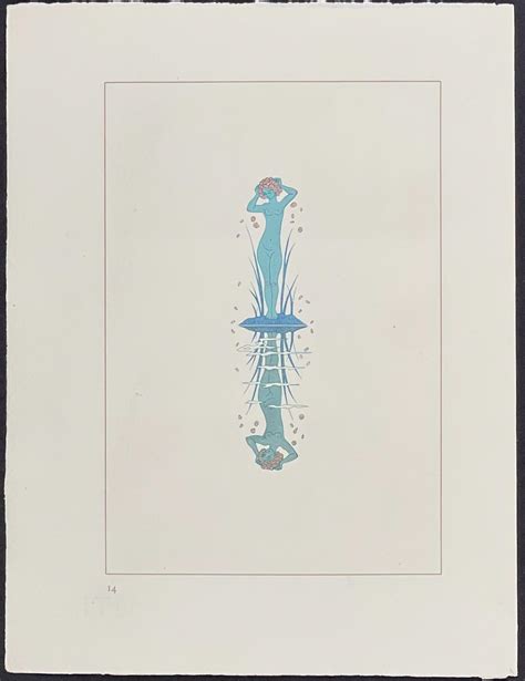 Sold Price: Barbier, Bilitis - Ornate Page: Dancing Nude Women / Verso
