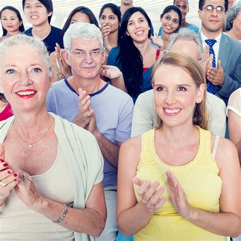 business people clapping hands   stock photo