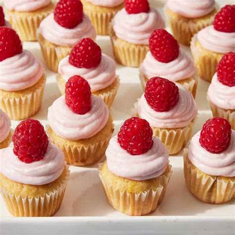 lemon raspberry mini cupcakes