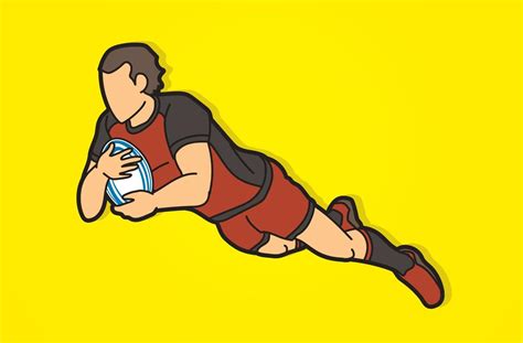 Cartoon Rugby Players Action Male Player 9725223 Vector Art at Vecteezy