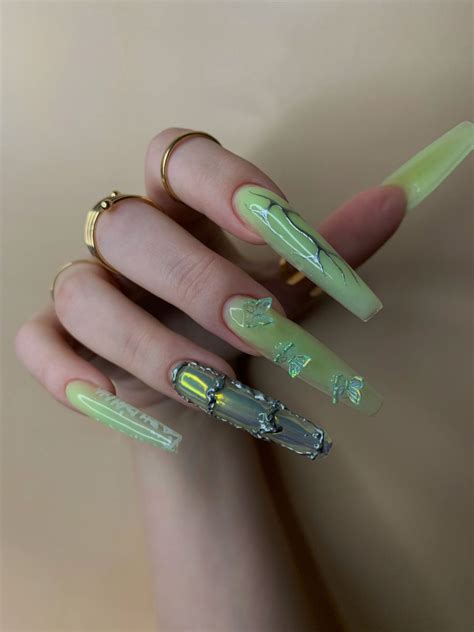 крейзи маникюр | Manicure, Grunge nails, Fire nails