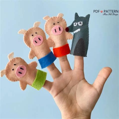 11 Great Free Felt Finger Puppet Patterns to Make ...