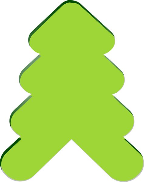 green tree sign  symbol  vector art  vecteezy