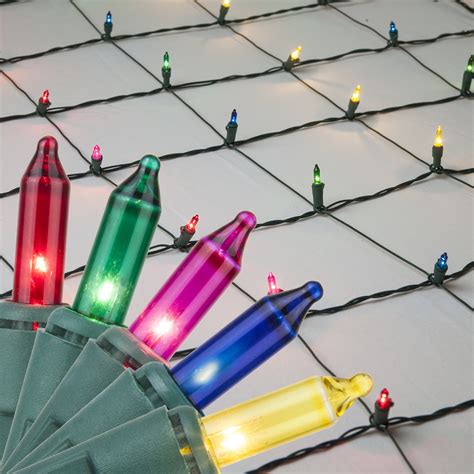 Christmas Net Lights - 4' x 6' Net Lights - 150 Multicolor Lamps ...