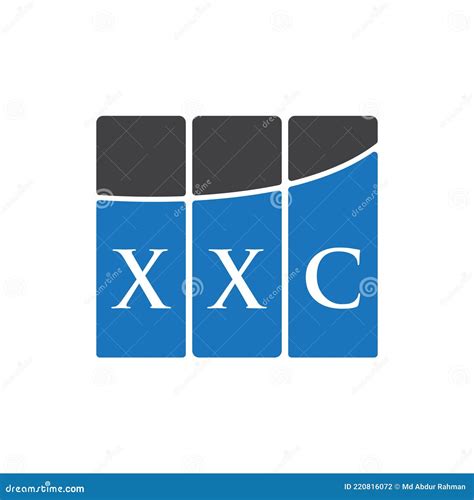 design  logotipo da letra xxc  fundo preto das iniciais criativas