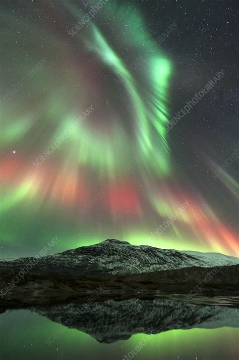 Aurora borealis, Norway - Stock Image - C023/2310 - Science Photo Library