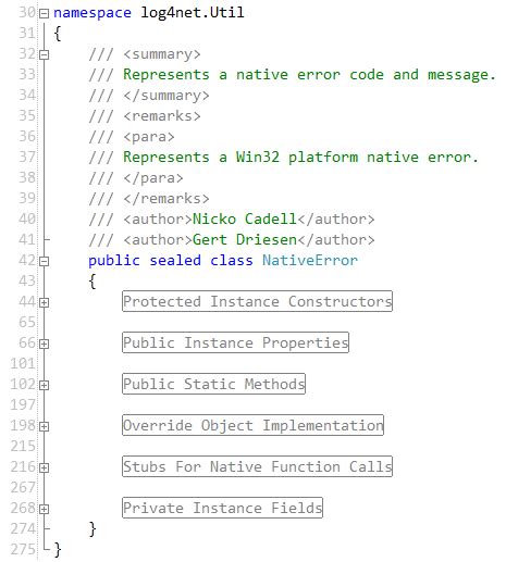 problem  code folding
