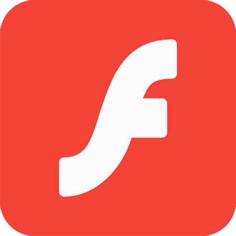 adobe flash player pixel perfect flat icon