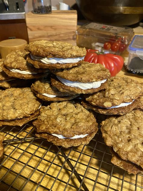 I made oatmeal cream pies : Baking
