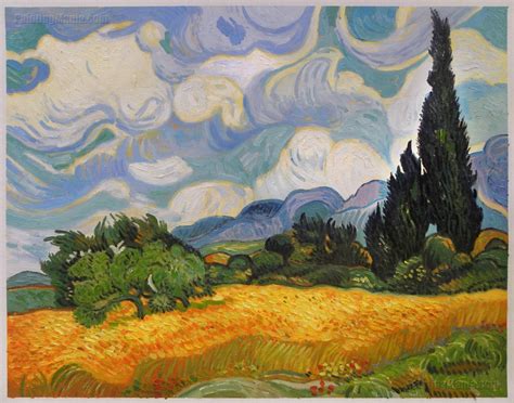 Wheat Field with Cypresses at the Haude Galline by PaintingMania