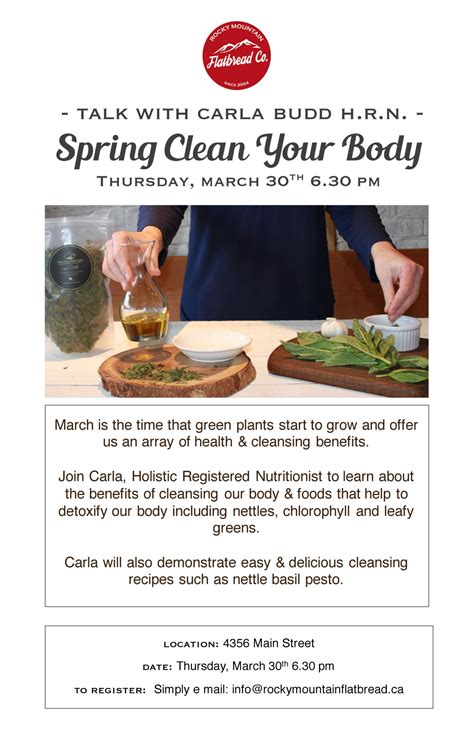 Spring Clean your Body March 30th - My VanCity