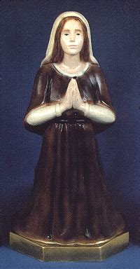 St. Bernadette Outdoor Statue Colored 16 In. # 19680