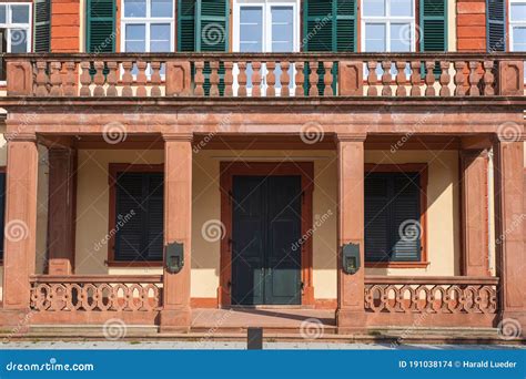 Detail of the Castle of Weinheim Stock Photo - Image of historical ...