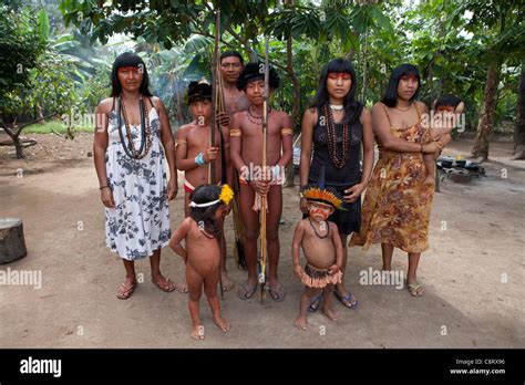 Xingu indian family in the Amazone, Brazil Stock Photo: 39863522 - Alamy