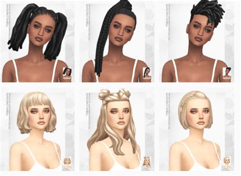 The Most Gorgeous Hair Redesigns of Moonflowersims for The Sims 4