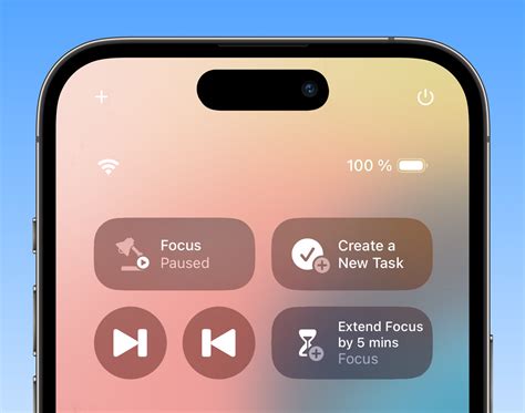 Focus Control Center Widgets — Meaningful Things