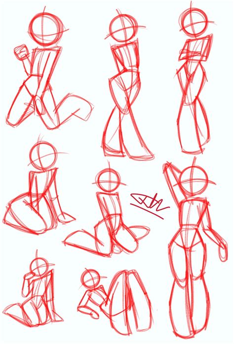 Body sketches pose drawing reference – Artofit