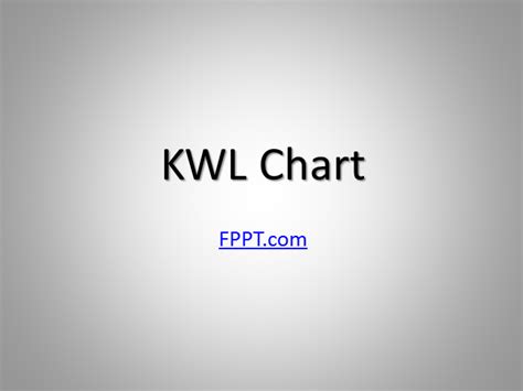 KWL Table PowerPoint Template PowerPoint Presentation PPT