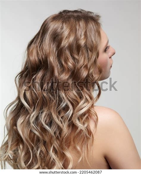 woman backside  gray background female stock photo