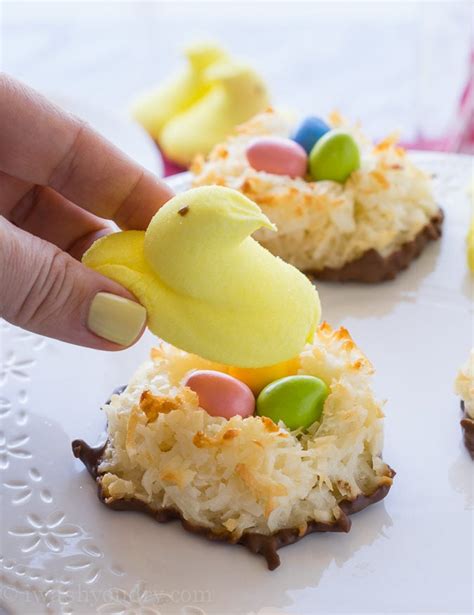 Coconut Macaroon Easter Nests - I Wash You Dry