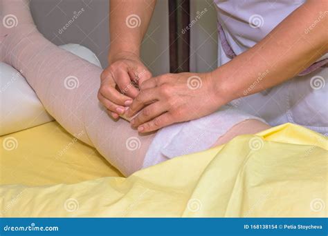 lymphedema management wrapping leg  multilayer bandages