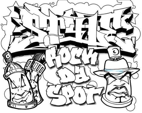 Get This Printable Graffiti Coloring Pages Online 21065