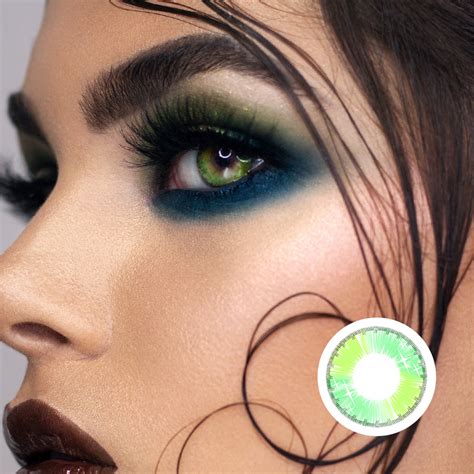 Colorful Fruit Green Yearly Colored Contacts Prescription Colored ...