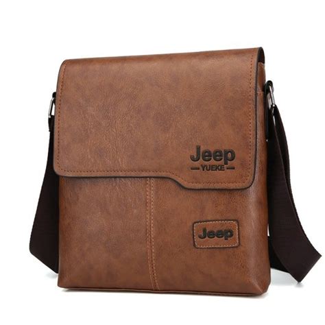 Мужская сумка JEEP Yueke через плечо из эко-кожи на 4 отсека для ...