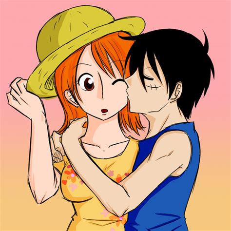 Luffy Kisses Nami - LuffyxNami Photo (24459957) - Fanpop