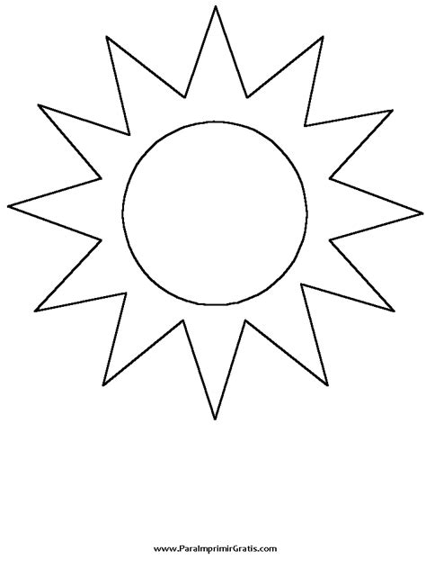 Sol Para Imprimir E Recortar - Sol Para Imprimir Y Recortar