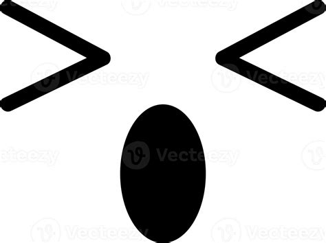 Surprised face sticker illustration on transparent background. 48337485 PNG