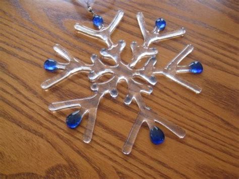 Fused Glass Snowflakes Revisited | Glass Art by Margot | Fused glass ornaments, Fused glass ...