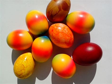 Безплатна снимка: Великден, зайче, яйца, колоритен, дъга