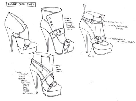 Shoe Design Sketches at PaintingValley.com | Explore collection of Shoe ...