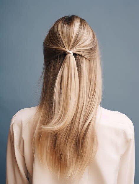 premium photo beautiful straight hair hair style