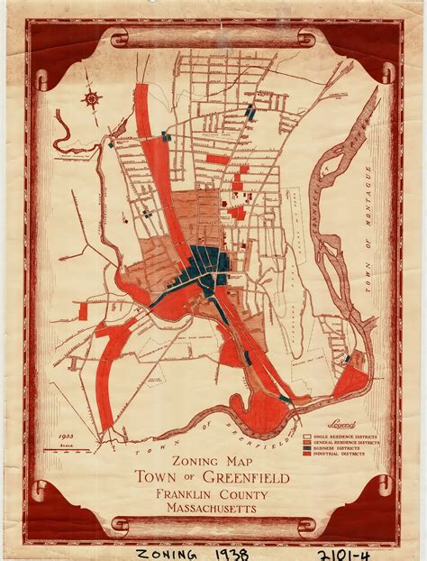 Greenfield Zoning Map Greenfield 2101-4 - Map Reprint - Old Maps ...