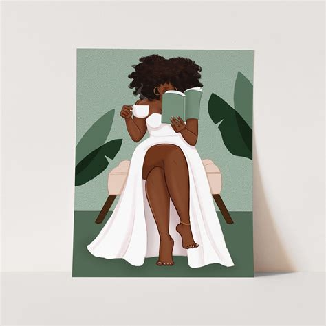 One More Chapter - African American Fashion Illustration Art Print